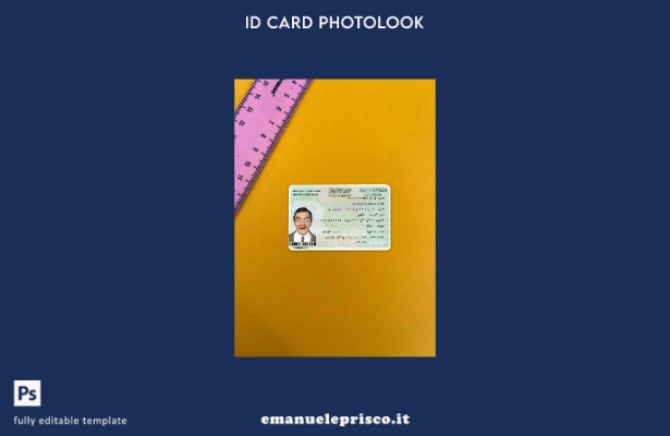 modello FRONTALE photolook ID Arabia Saudita in stile verificato